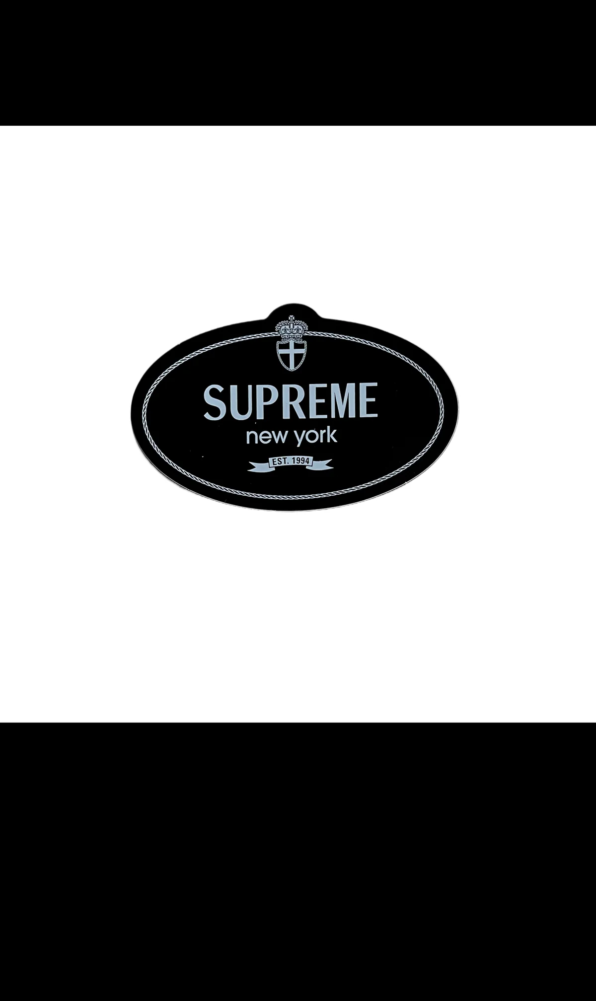 Стікер Supreme Crest Black Sticker (FW24)