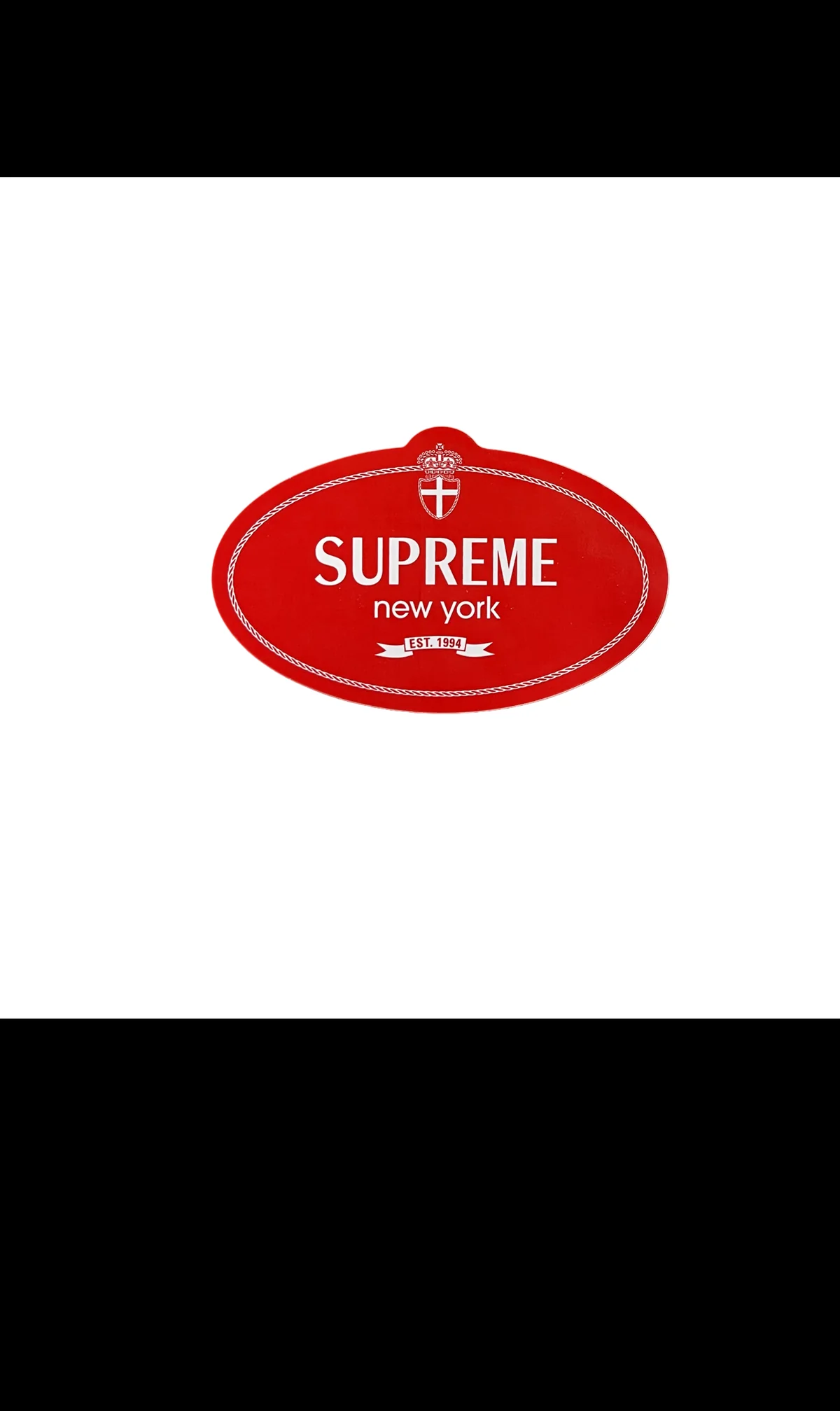Стікер Supreme Crest Red Sticker (FW24)
