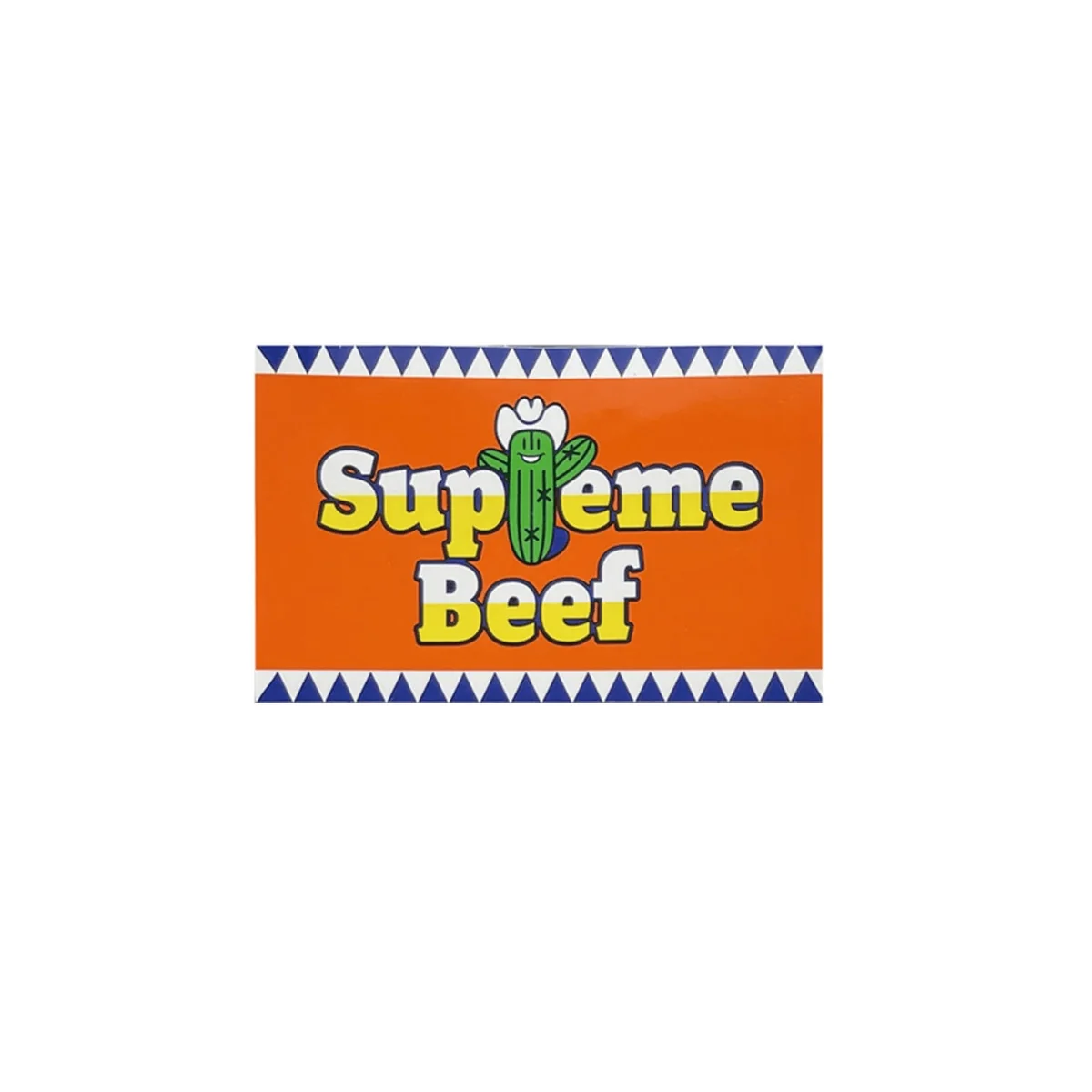 Стікер Supreme 'Supreme Beef' Orange Sticker (SS25)
