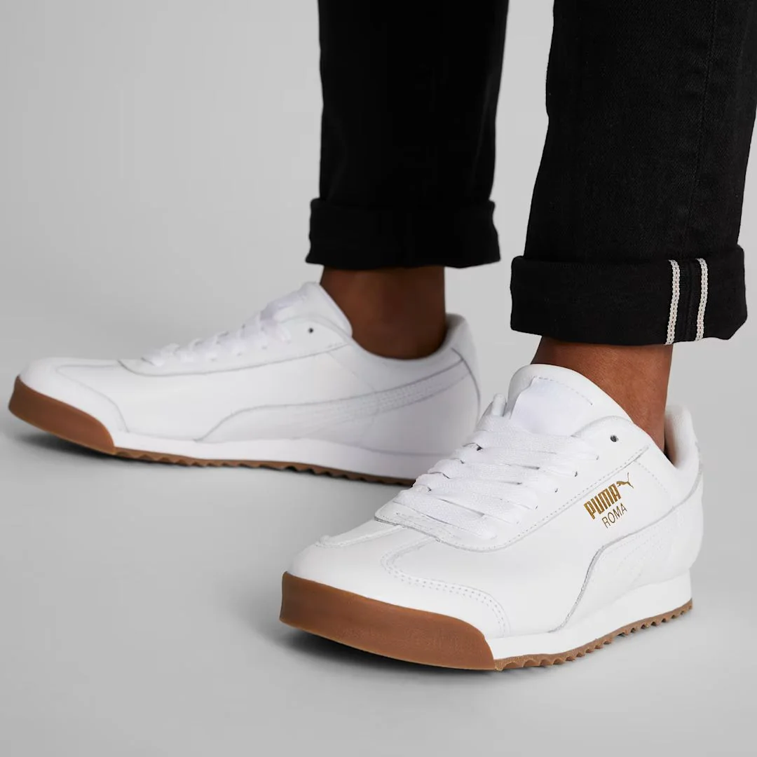 Стильні шкіряні кросівки Puma Roma Classic Gum 47
