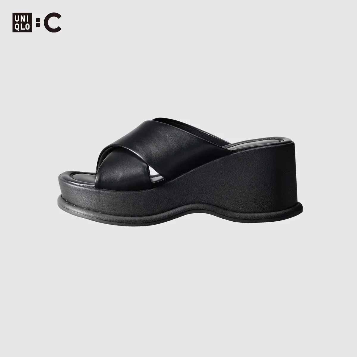 Стильні жіночі шльопанці на платформі Uniqlo 1159810831