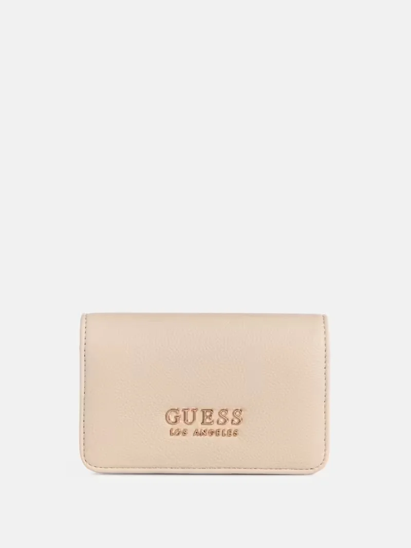 Стильний жіночий гаманець Guess на кнопці 1159834603 (Молочний One size)