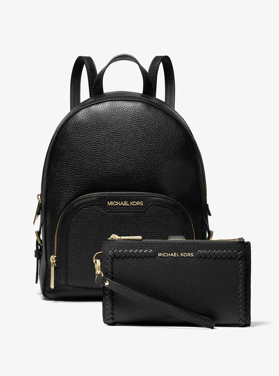 Стильний жіночий набір Jaycee Michael Kors рюкзак та гаманець 1159846011 (Чорний One size)