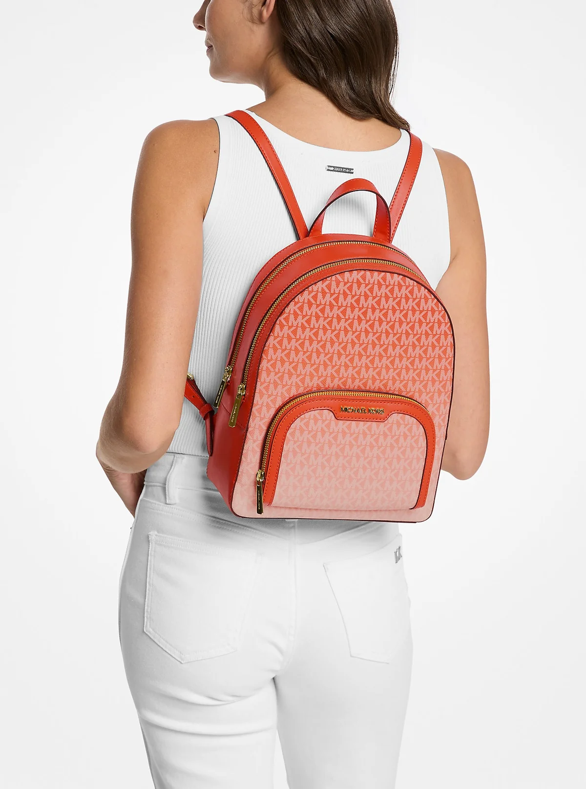 Стильний жіночий рюкзак Michael Kors 1159837895 (Помаранчевий One size)