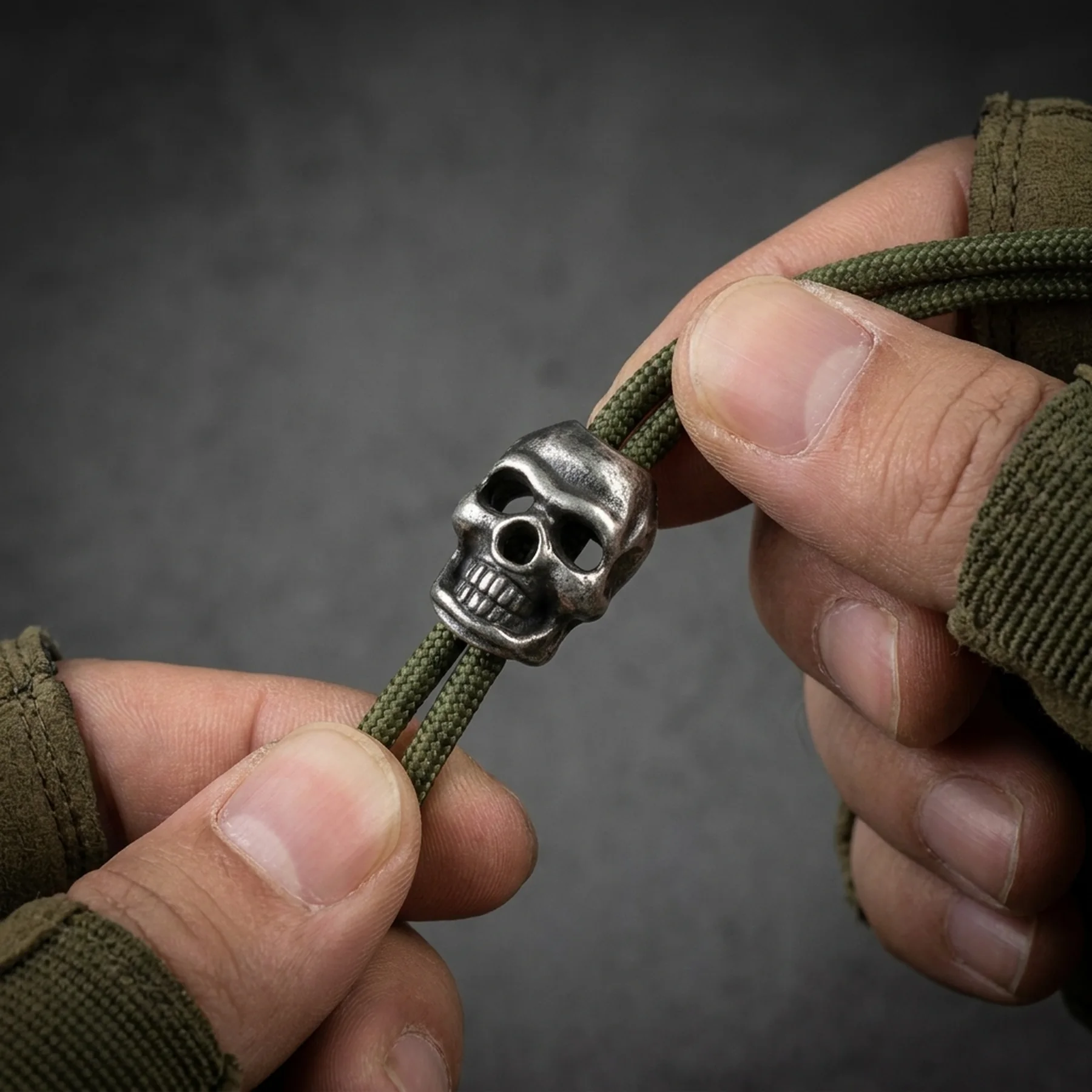 Стопери для шнурка 10шт KOMBAT UK Skull Cord Stoppers