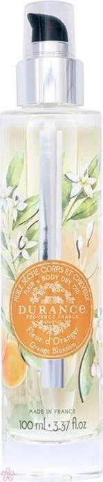 Сухое масло для волос и тела Durance Huile seche Fleur d'oranger 100 мл Апельсиновий цвіт