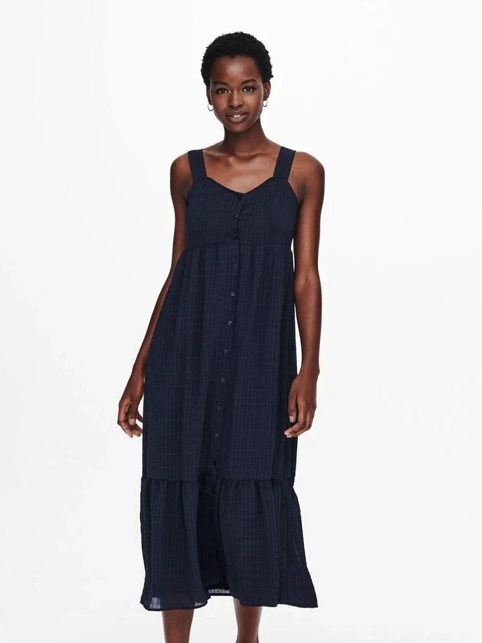 Сукня ONLFELISA STRAP MIDI DRESS WVN 15230957-Night Sky ONLY L Темно-синій