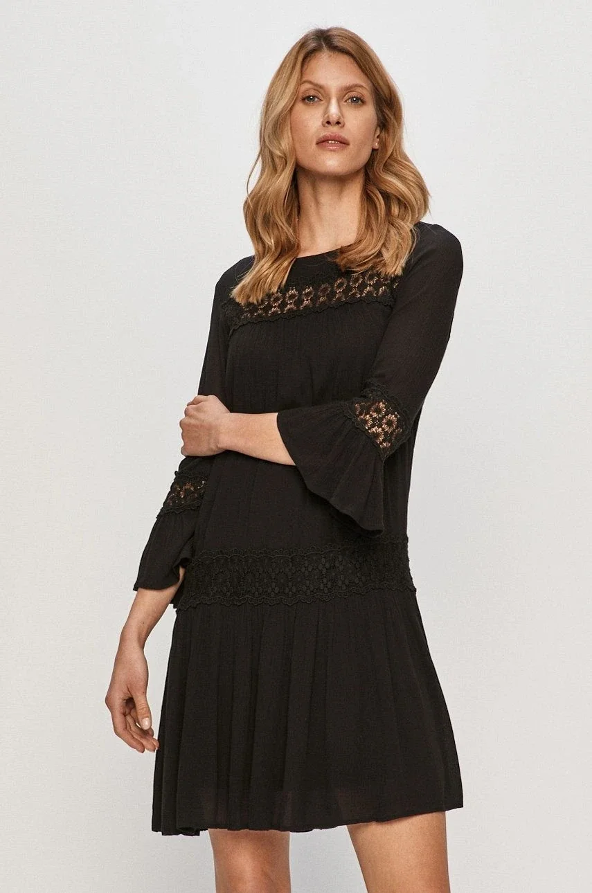 Сукня ONLTYRA 3/4 LIFE SHORT DRESS WVN NOOS 15142157-Black ONLY 34 Чорний