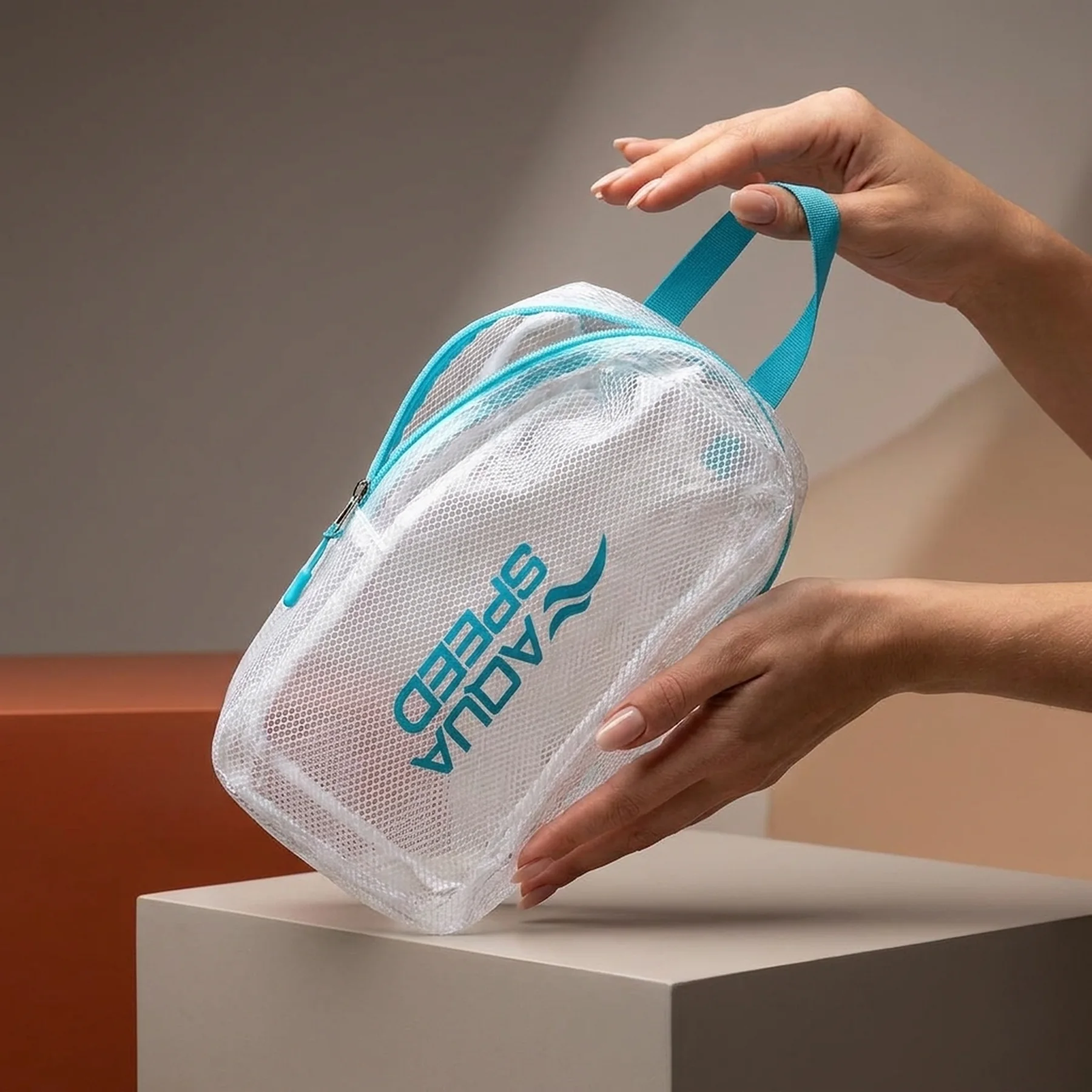 Сумка Aqua Speed DRY POUCH 61627 3L білий, бірюзовий Уні 30x21x9 см