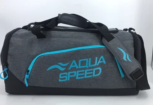 Сумка Aqua Speed Duffel bag M 60145 35L сірий, блакитний Уні 48x25x29см
