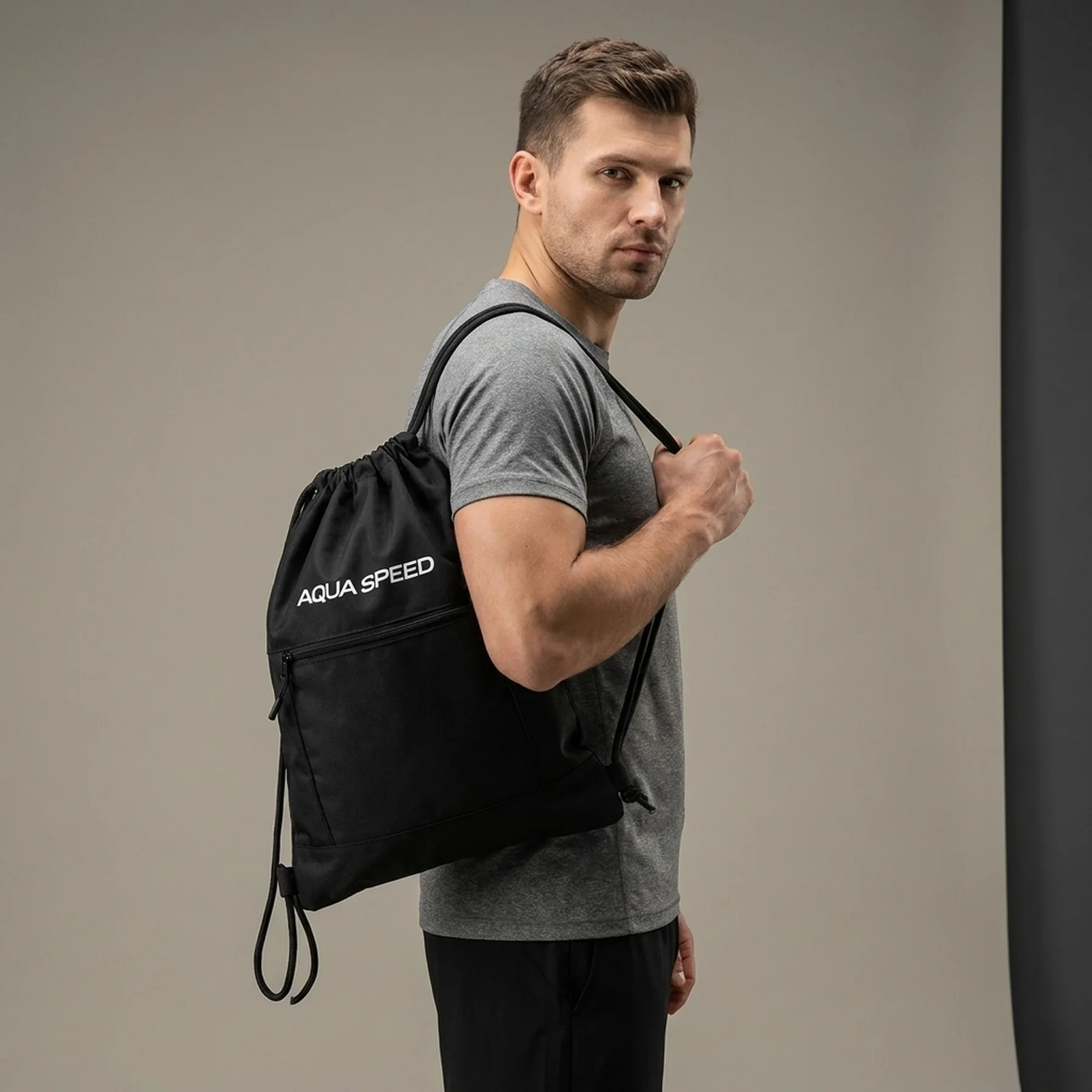 Сумка Aqua Speed GEAR SACK ZIP 9322 чорний Уні 45х34см