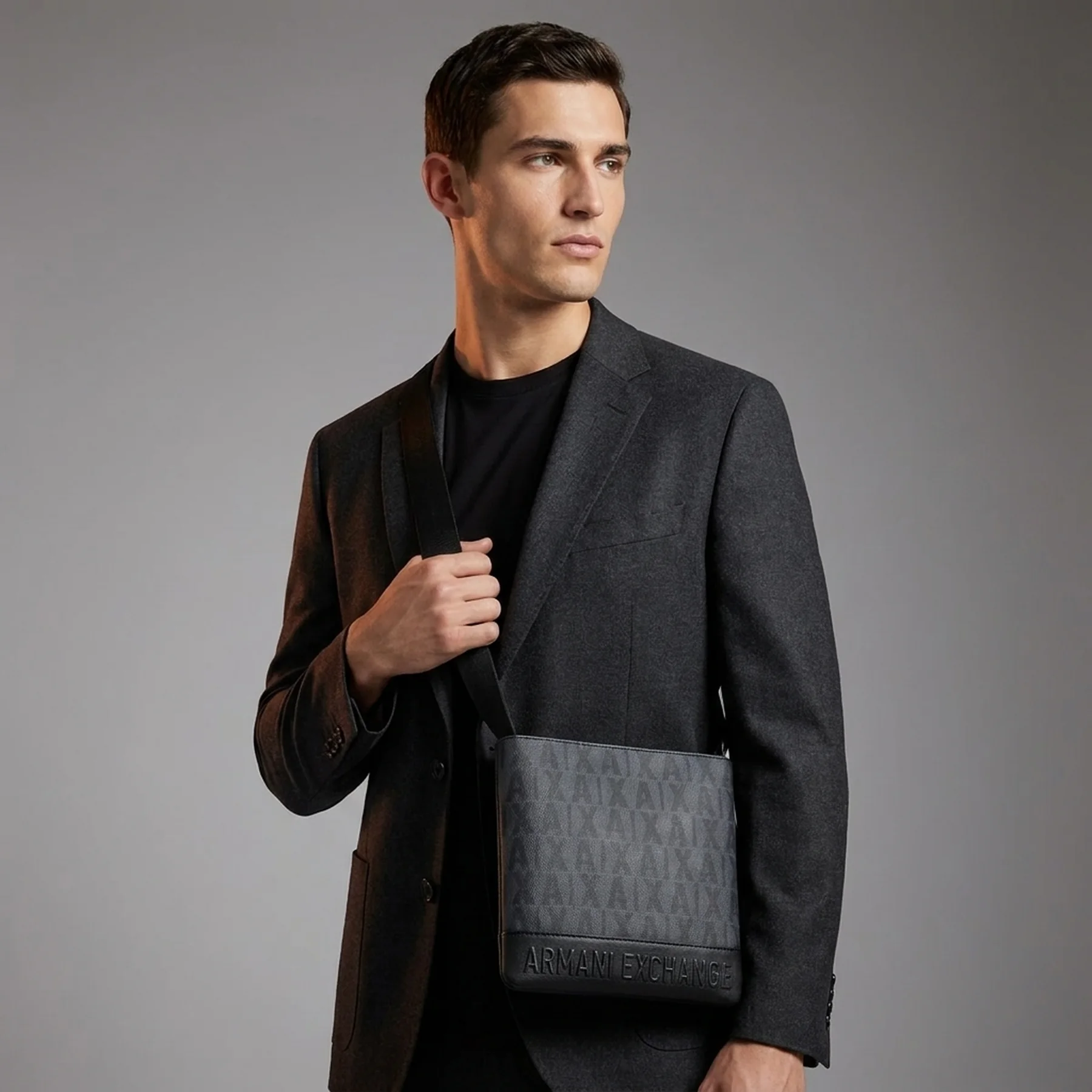 Сумка через плече Armani Exchange 1159831833 (Сірий One size)