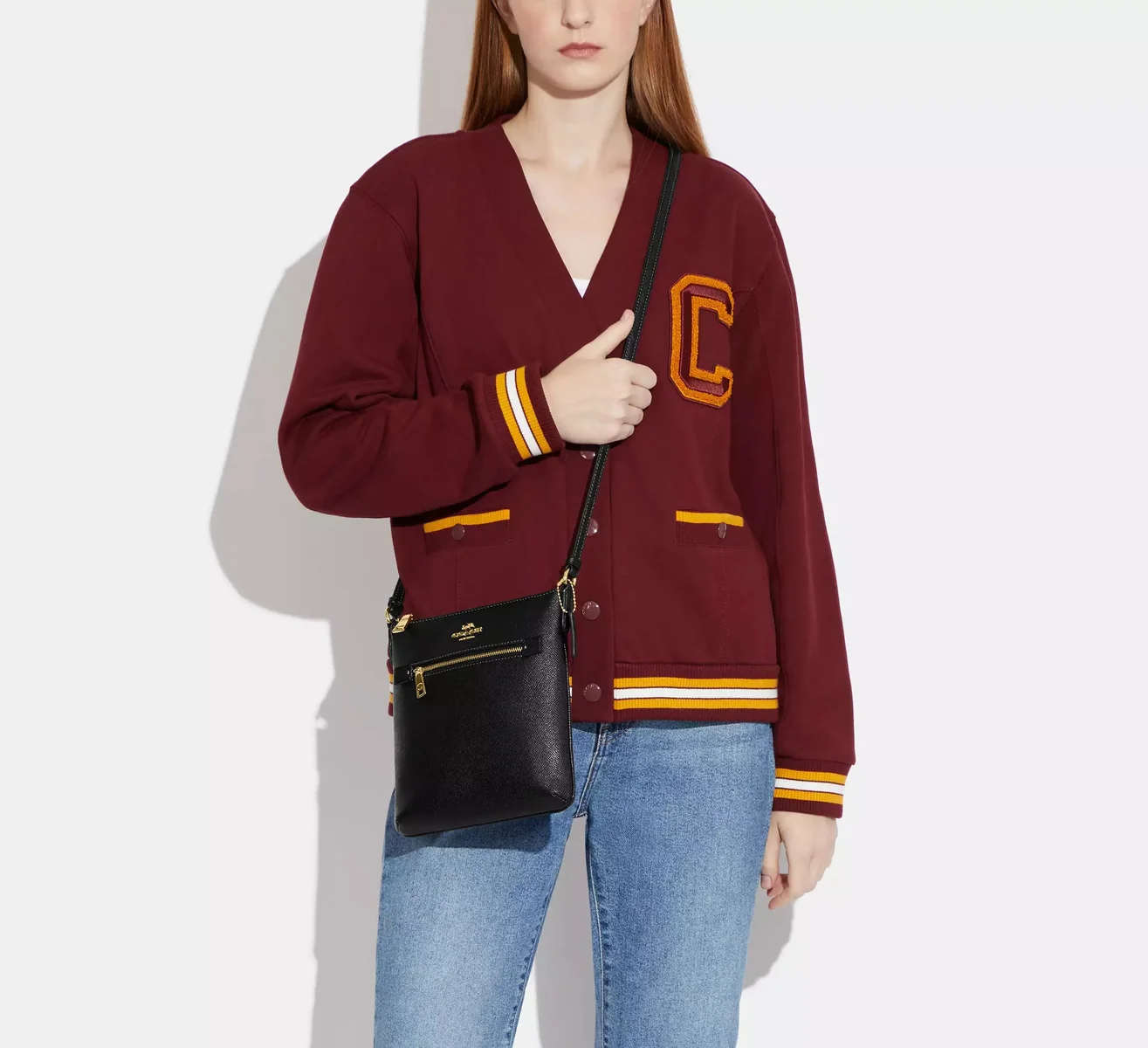 Сумка через плече COACH кроссбоді 1159821778 (Чорний One size)