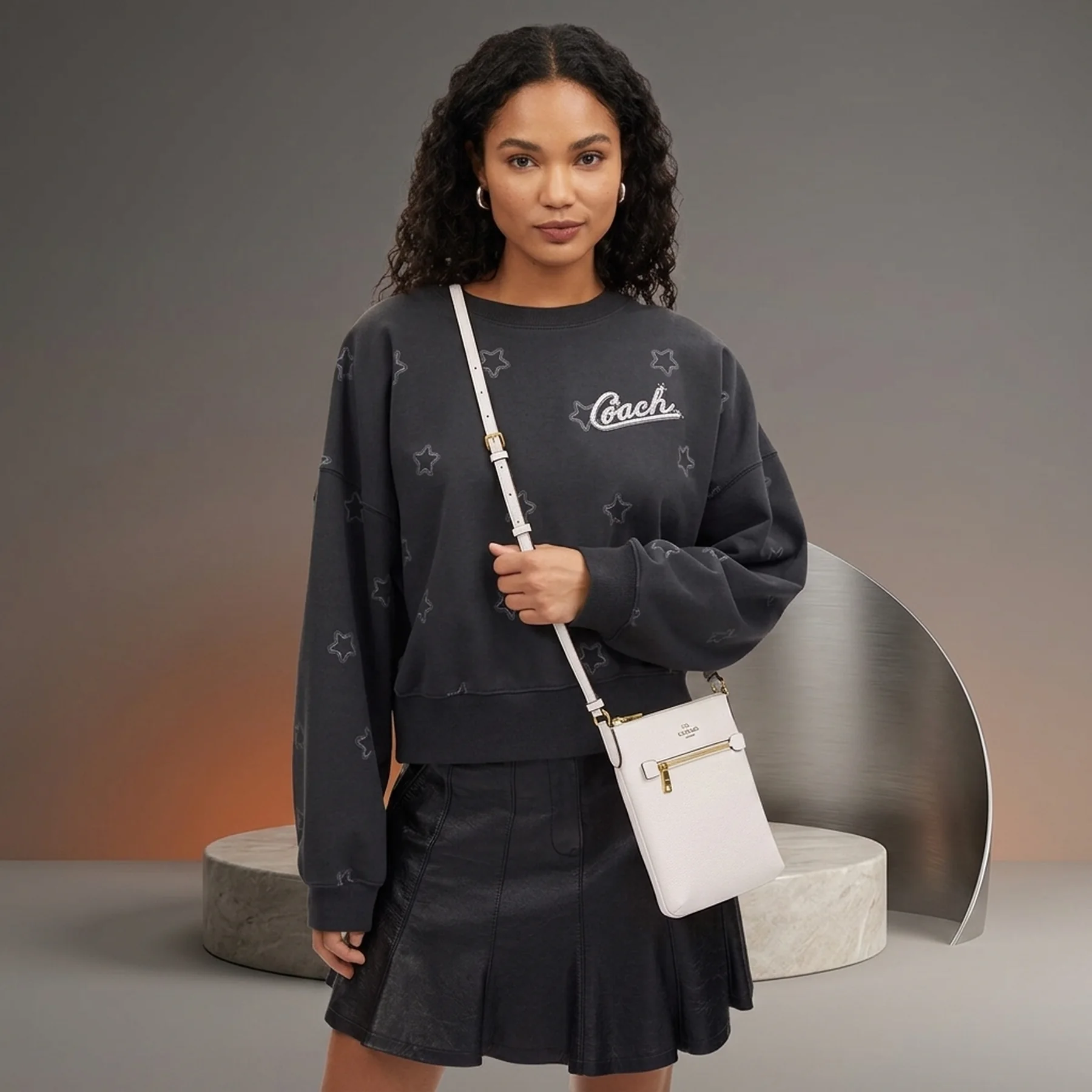 Сумка через плече COACH кроссбоді 1159824166 (Молочний One size)