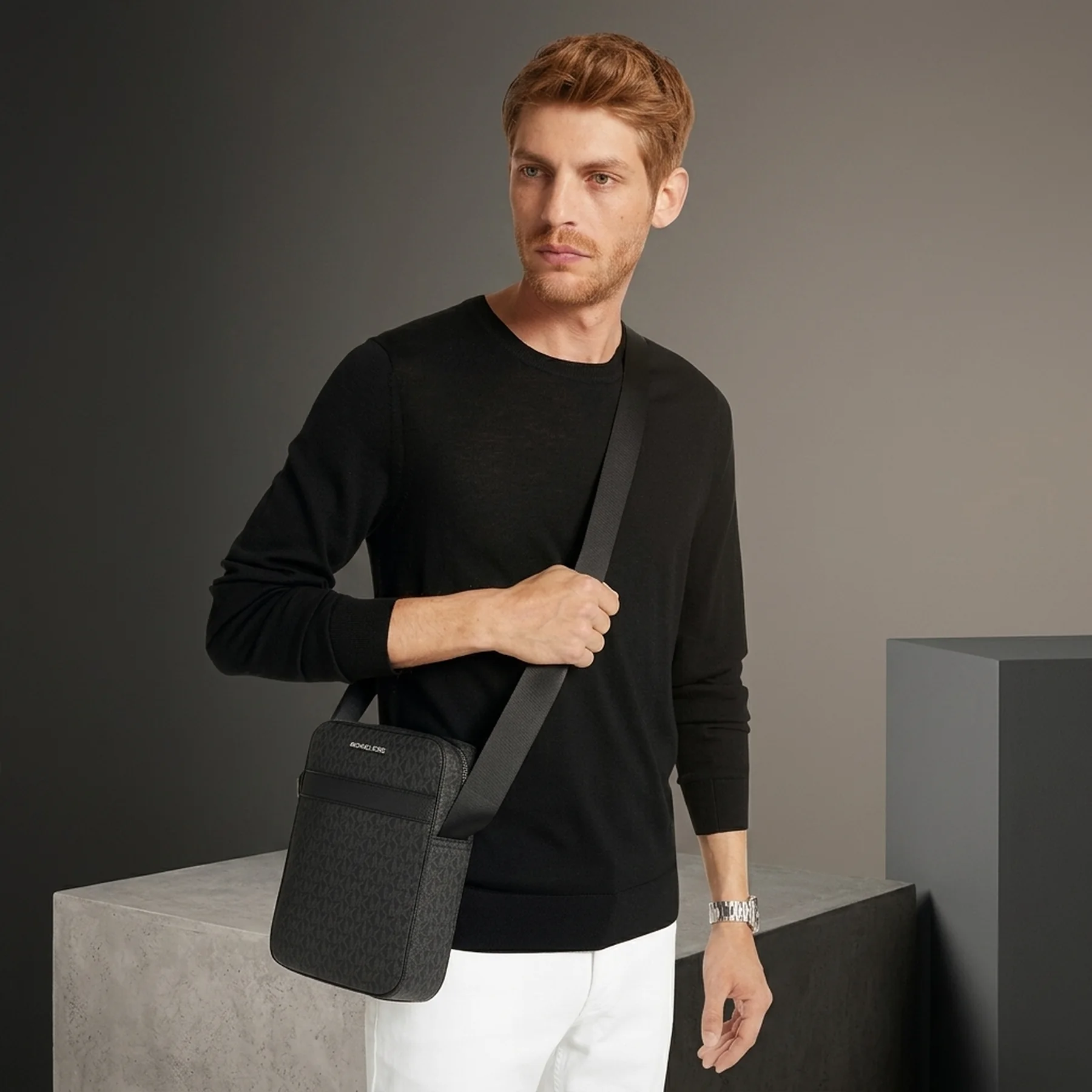 Сумка через плече Cooper Michael Kors кроссбоді 1159858547 Чорний