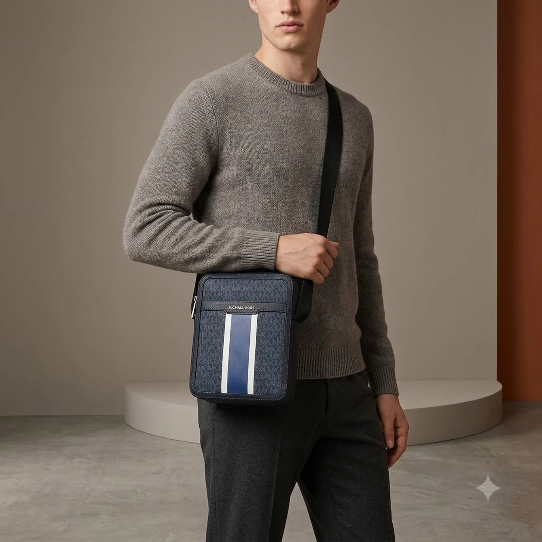 Сумка через плече Cooper Michael Kors кроссбоді 1159858656 Синій