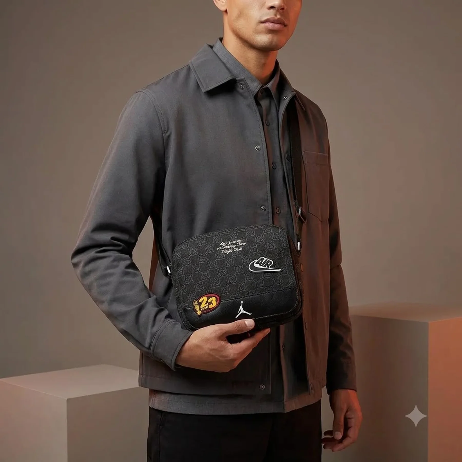 Сумка через плече Jordan Monogram Messenger Bag (3.6L) (MA9156-023)