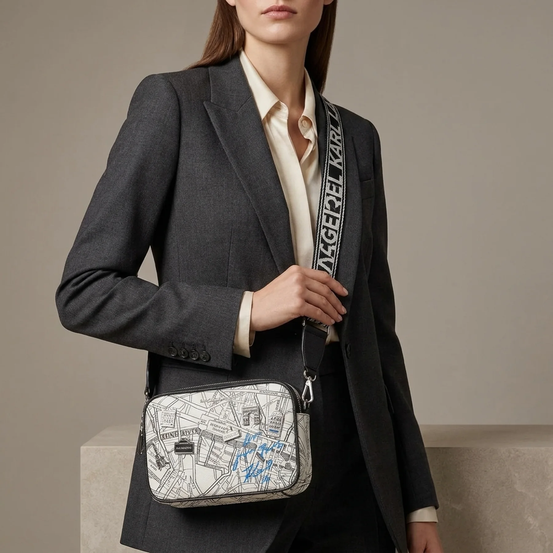 Сумка через плече Karl Lagerfeld Paris кроссбоді 1159848556 Білий