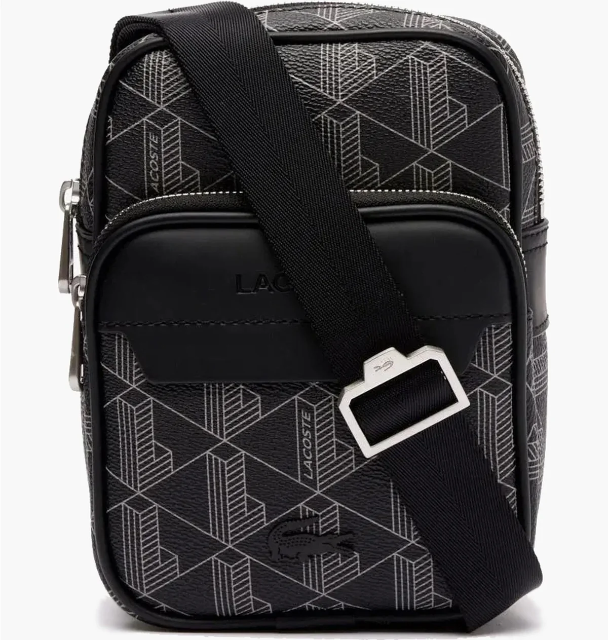 Сумка через плече Lacoste Monogram Grey (NH4409LX-H45)