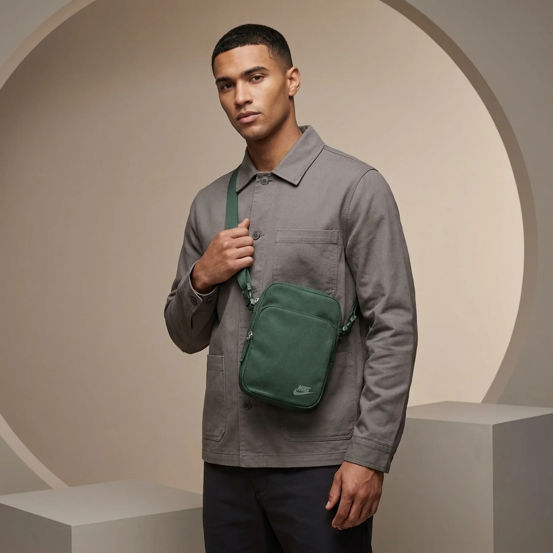 Сумка через плече Nike Heritage Crossbody Green (DB0456-338)