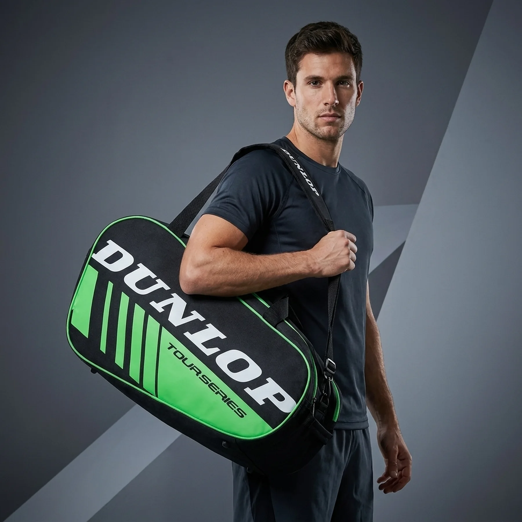 Сумка для падел тенісу Dunlop padel paletero intro blk/green (623852)