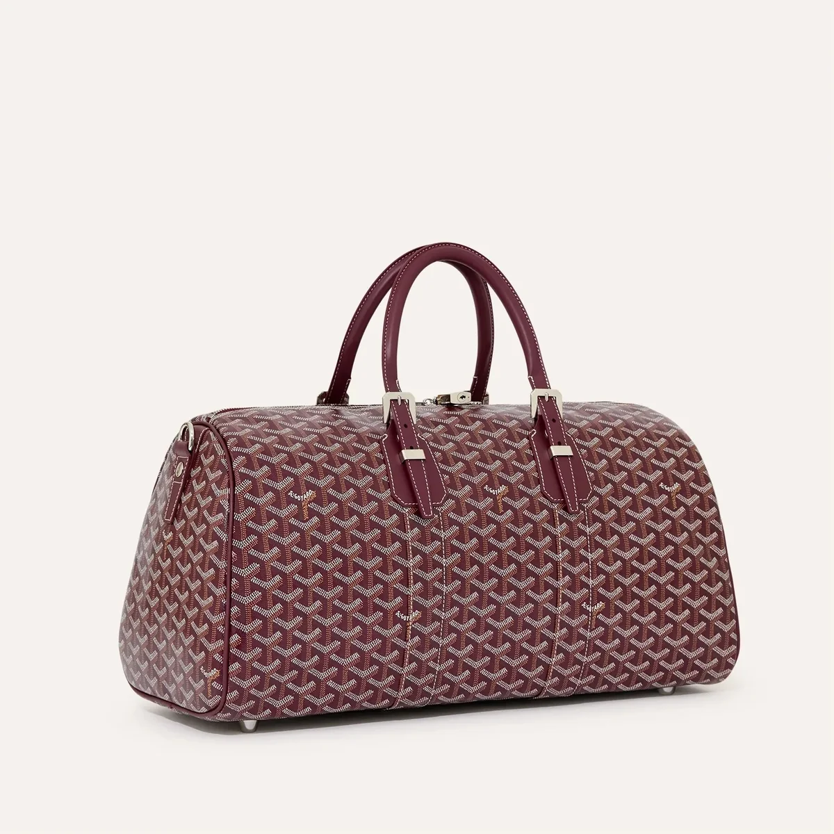 Goyard Boston 45 Bag Burgundy