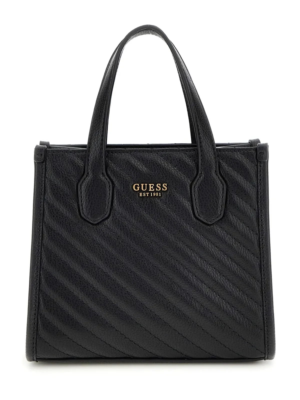 Guess Silvana Double Compartment Mini Tote Black