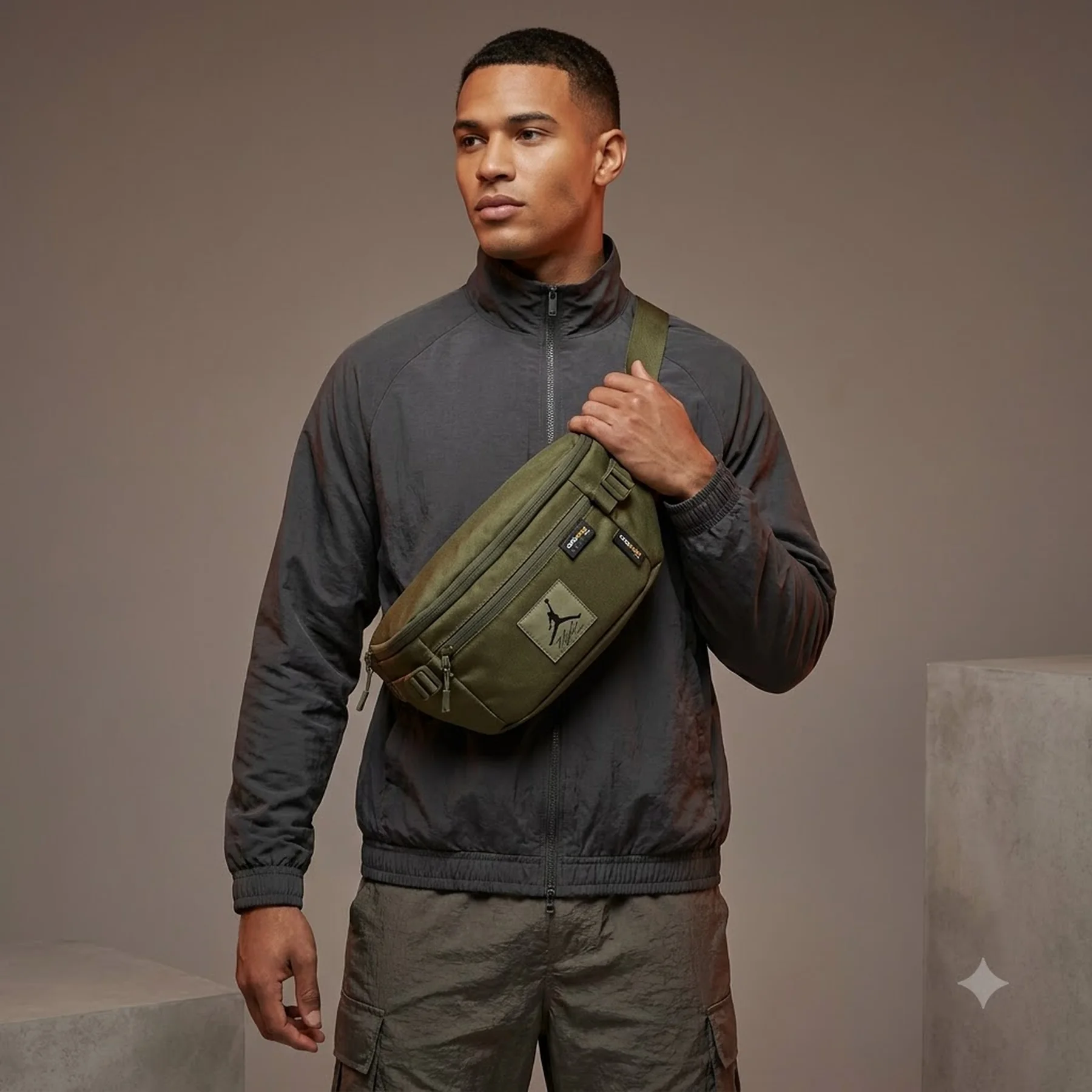 Сумка на пояс Jordan Flight Cordura Olive (MA0799-EF9)