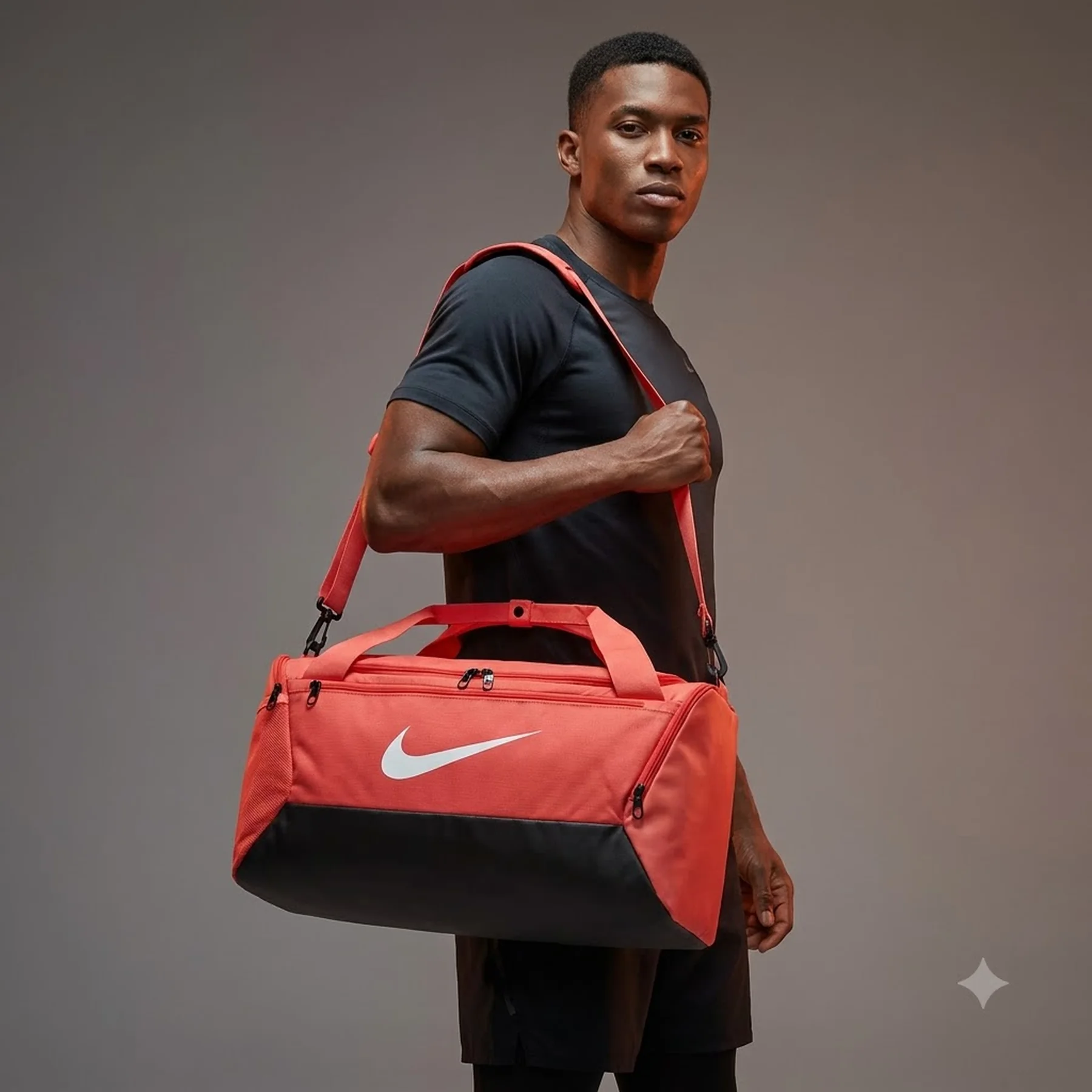 Сумка Nike NK BRSLA S DUFF - 9.5 41L червоний, чорний Уні 51 x 28 х 28 см (DM3976-814)