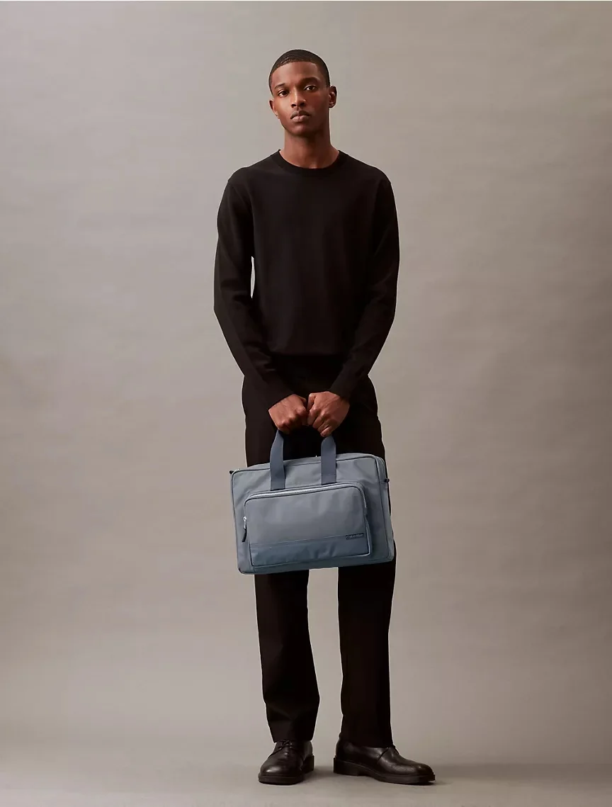 Сумка портфель Calvin Klein з логотипом 1159805289 (Сірий, One size)