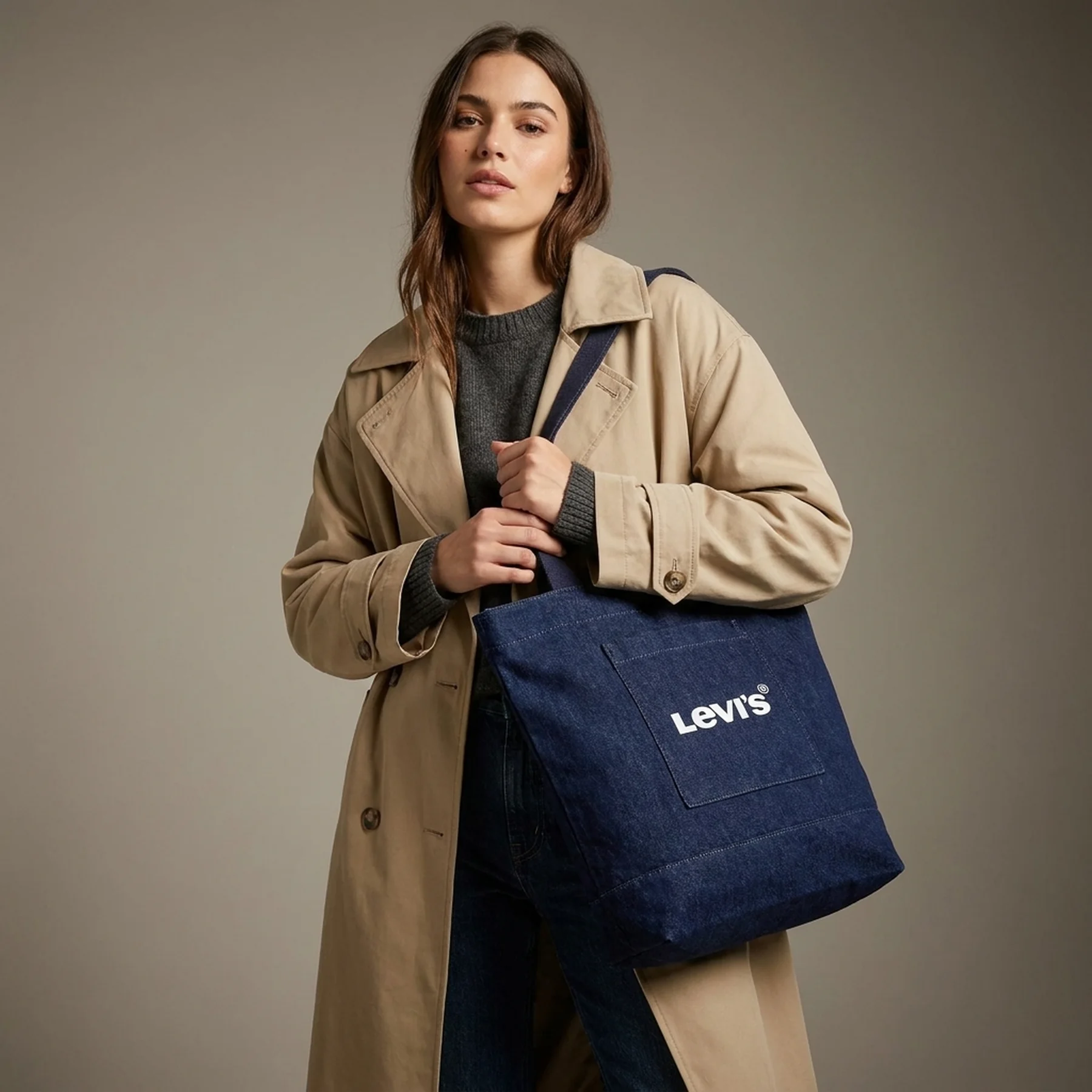 Сумка-шоппер Levi's 1159825096 (Синий One size)