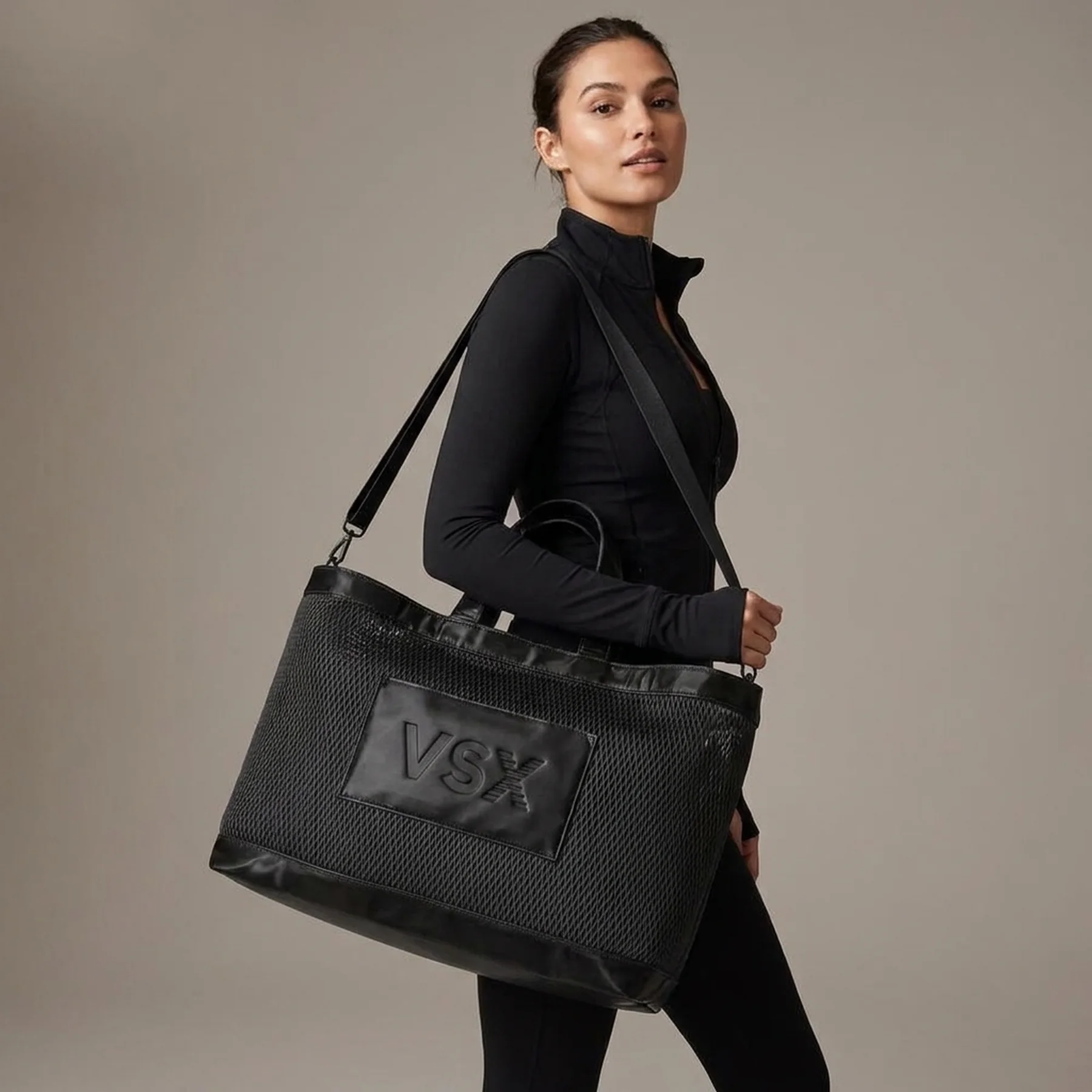 Сумка-шоппер Victorias Secret VSX на блискавці 1159845544 Чорний