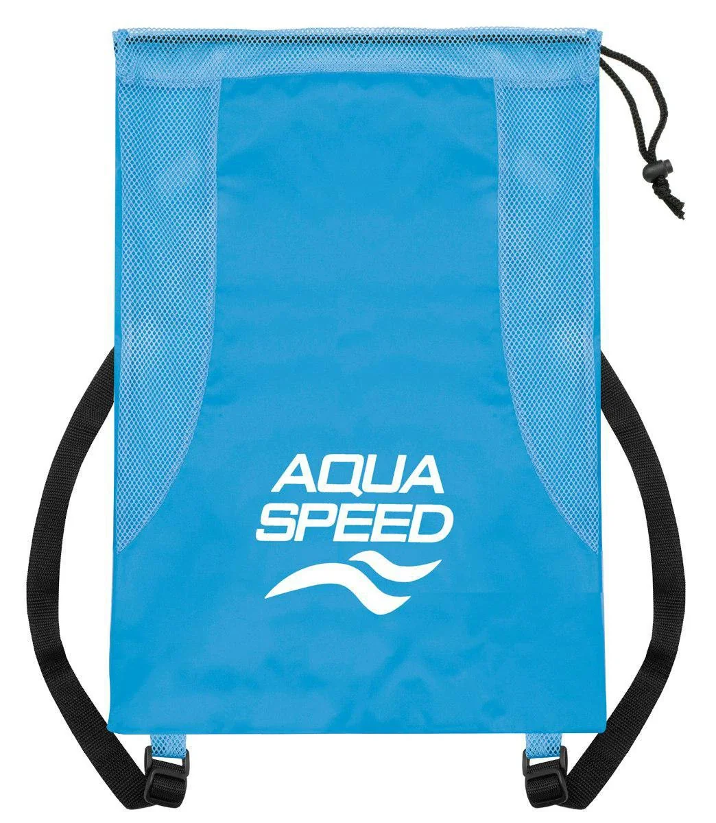 Сумка сітчаста Aqua Speed MESH BACK PACK 61163 бірюзовий, чорний Уні 51x36 см