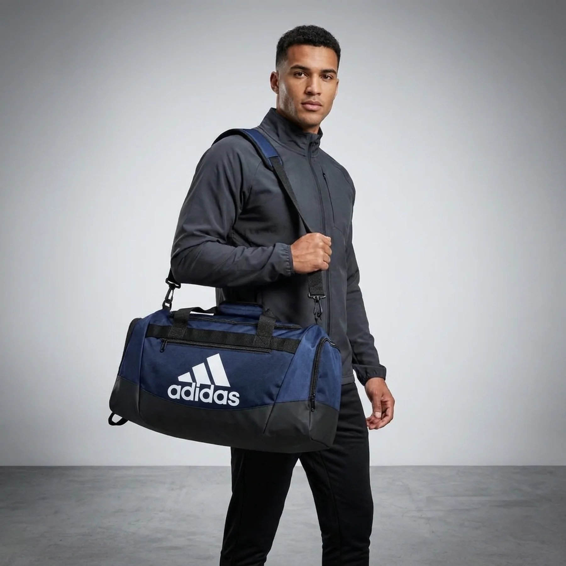 Сумка спортивна Adidas DEFENDER DUFFEL з логотипом 1159820868 (Синій One size)