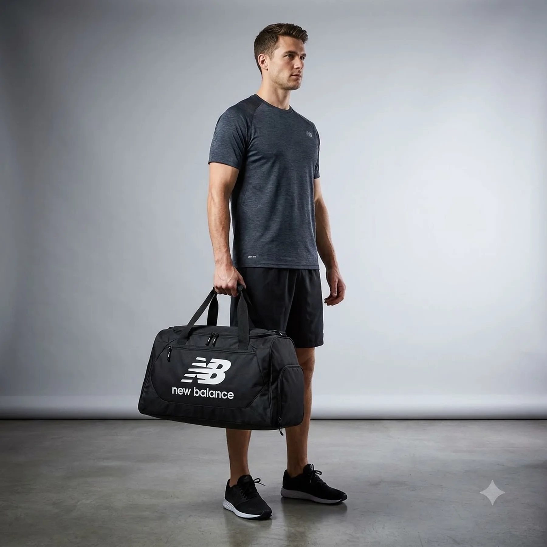 Сумка TEAM DUFFEL BAG MED LAB13509BK New Balance Чорний