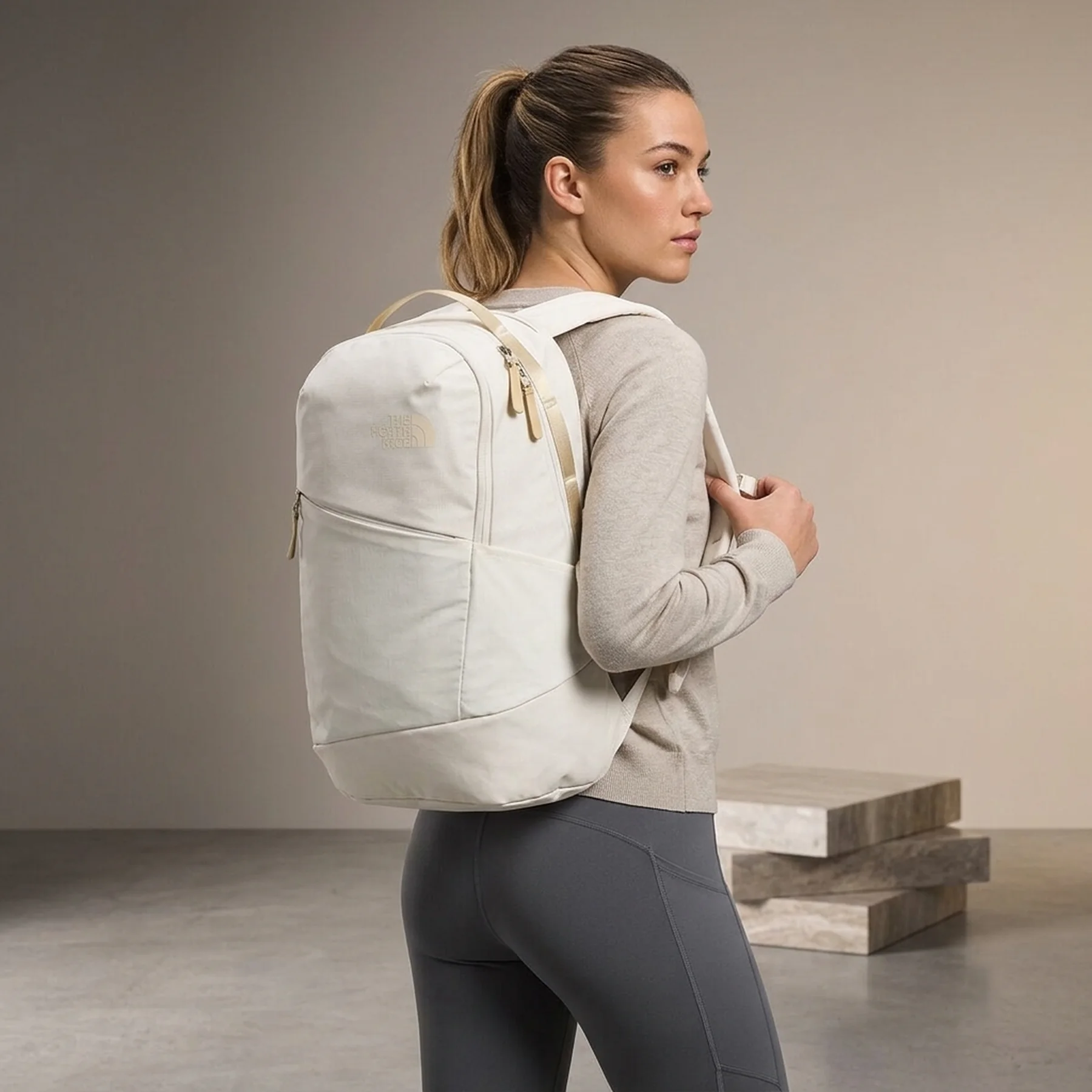 The North Face Isabella 3 Gardenia White Dark Heather/Gravel-NPF
