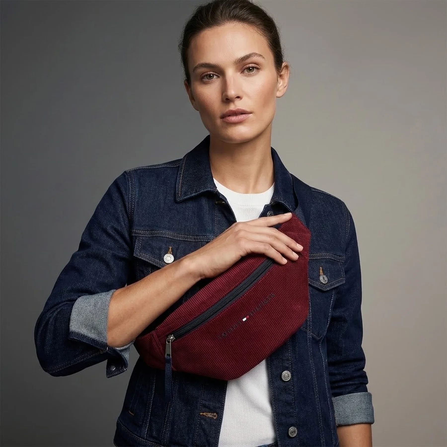 Сумка Tommy Hilfiger бананка 1159821137 (Бордовий One size)