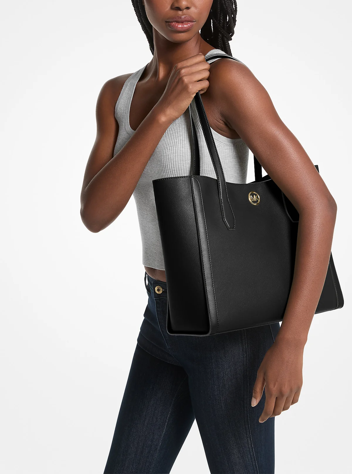 Сумка жіноча Michael Kors на блискавці 1159813747 (Чорний, One size)