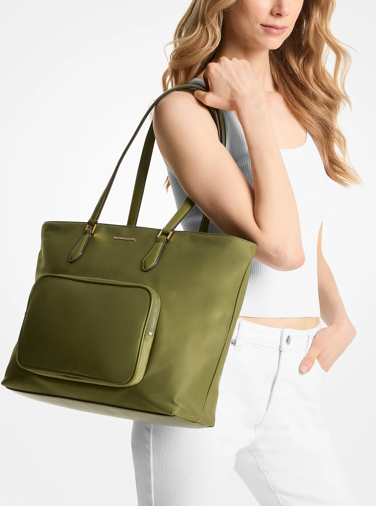 Сумка жіноча Michael Kors на блискавці 1159821933 (Зелений One size)