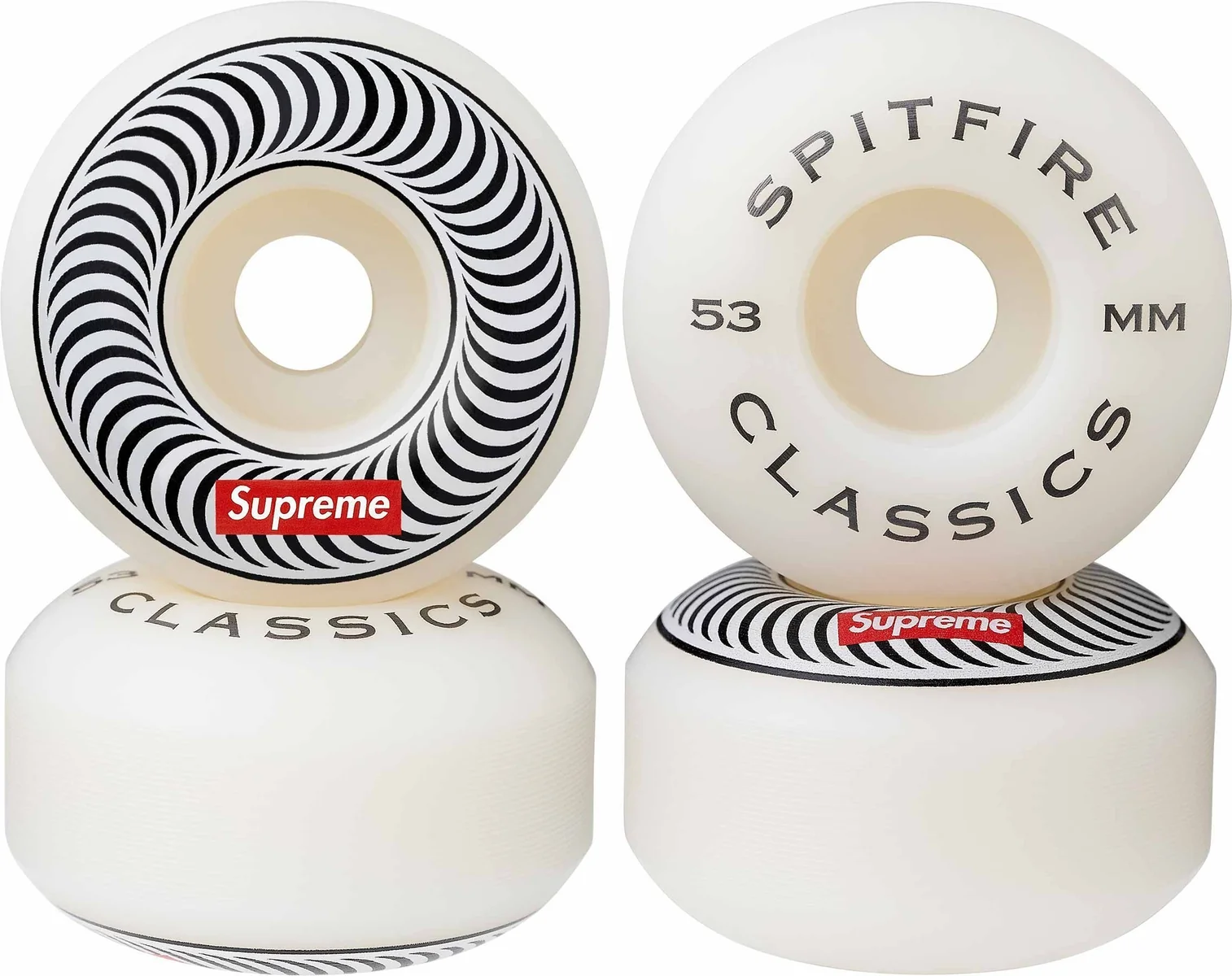 Supreme®/Spitfire® Classic Wheels Red(Set Of 4)