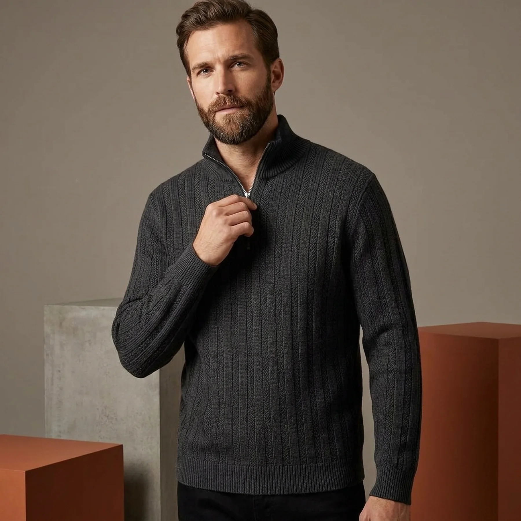 Светр Armani Exchange Quarter-Zip Sweater