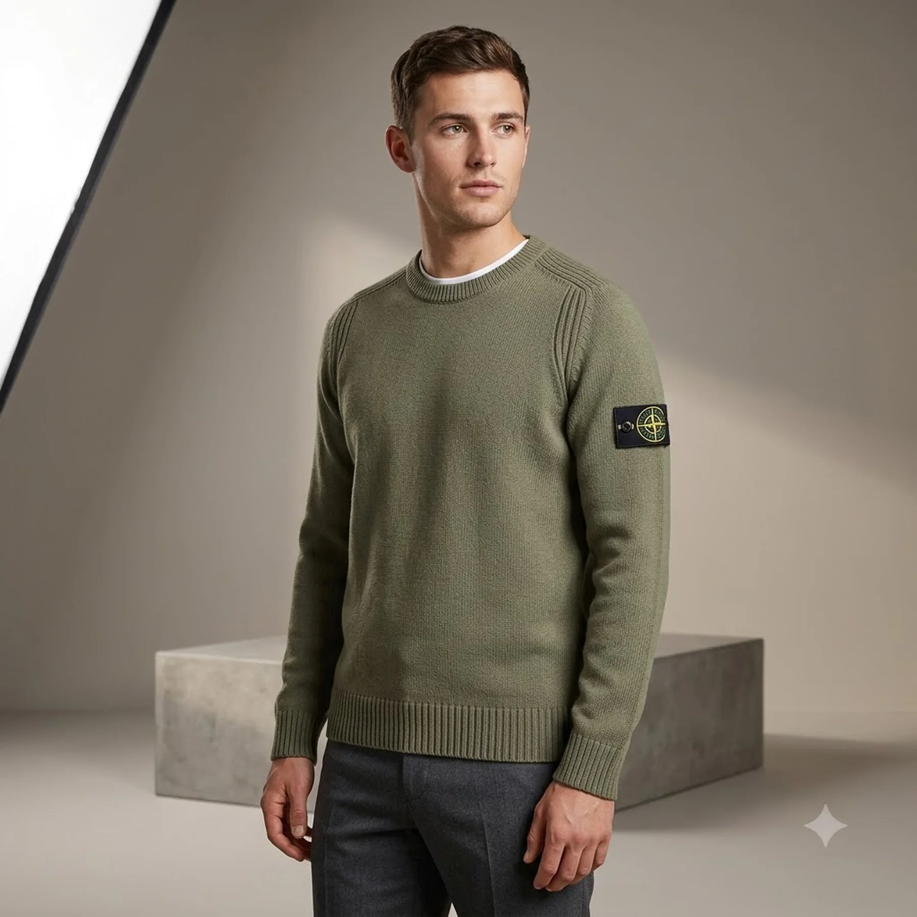 Светр чоловічий Stone Island Knit Sweater Green Pczec