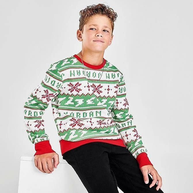 Светр дитячий Jordan Jumpman Holiday Christmas Sweatshirt Sweater (CT3459-010)