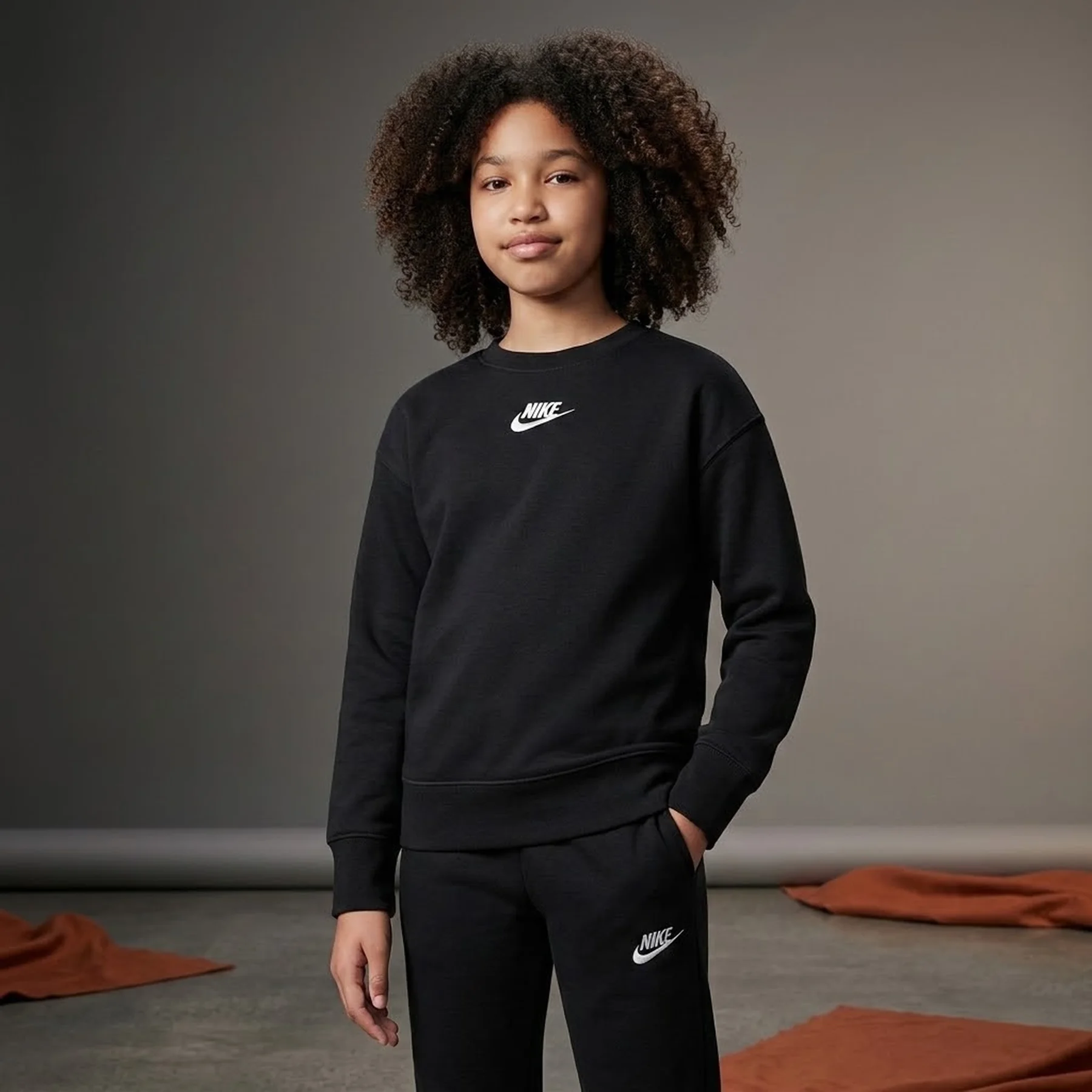 Светр дитячий Nike G Nsw Club Flc Bf Crew Lbr (DD7473-010)