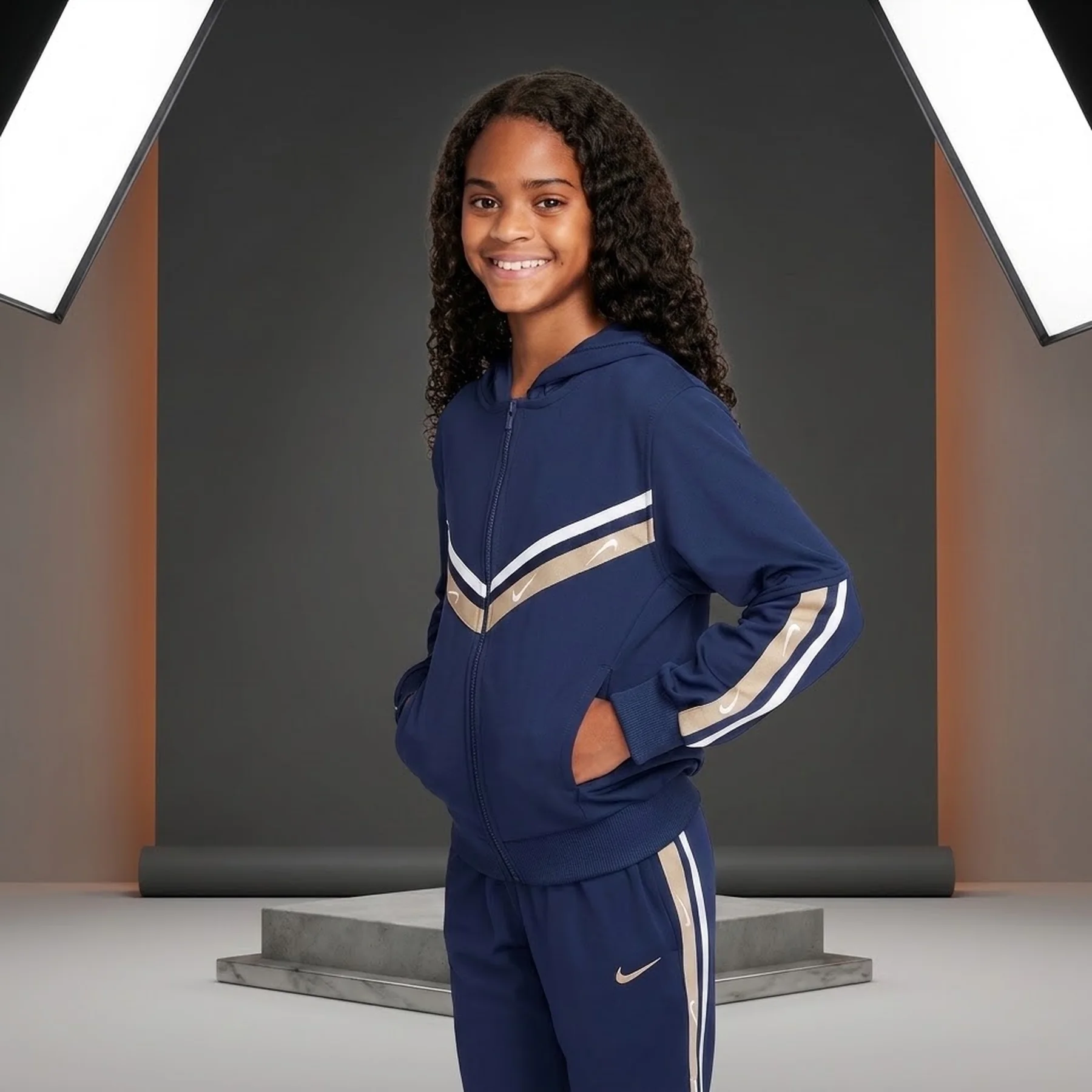 Светр дитячий Nike Nsw Club+ Poly Fz Hoodie Blue (FZ4906-410)