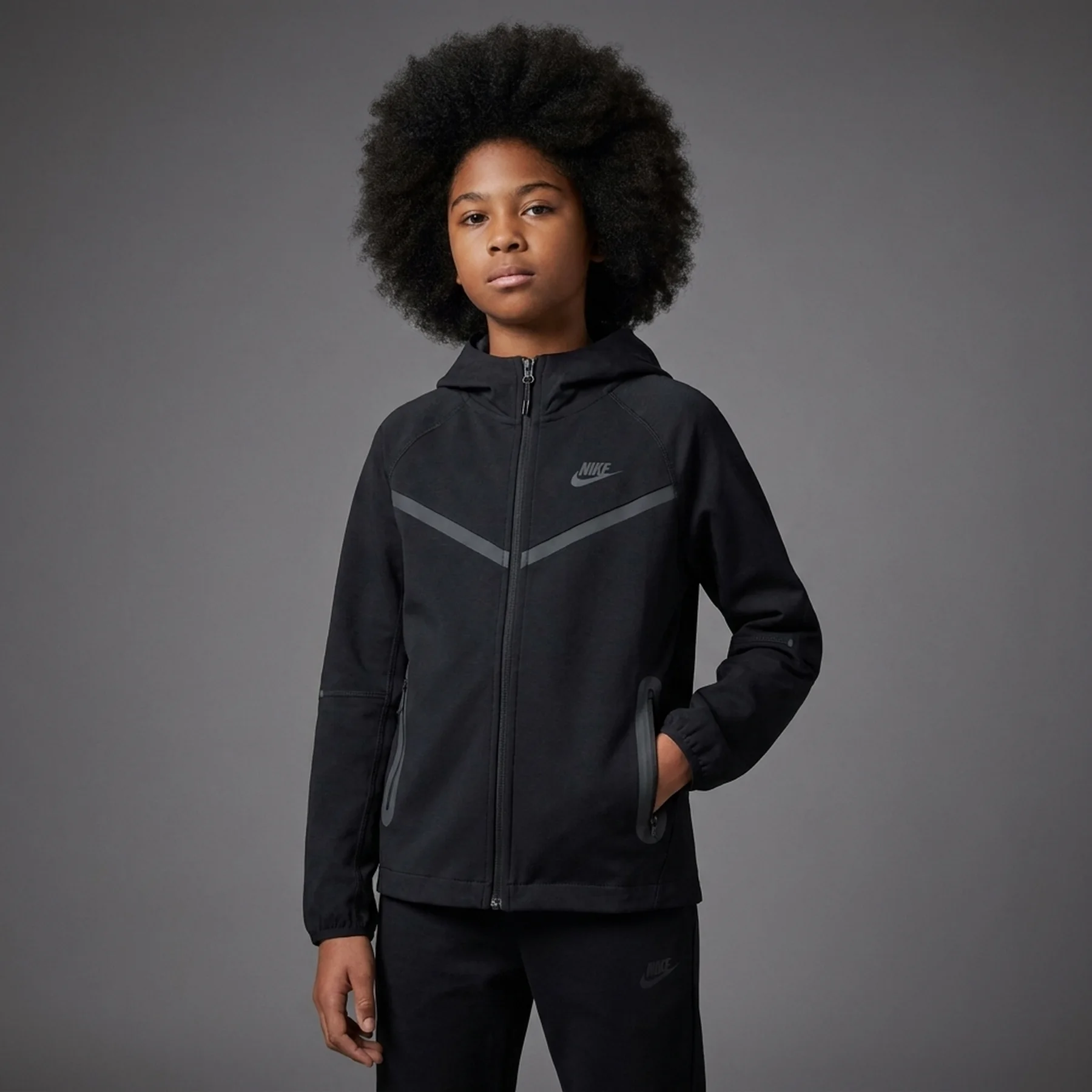 Светр дитячий Nike Sportswear Tech Fleece Black (HQ8911-010)
