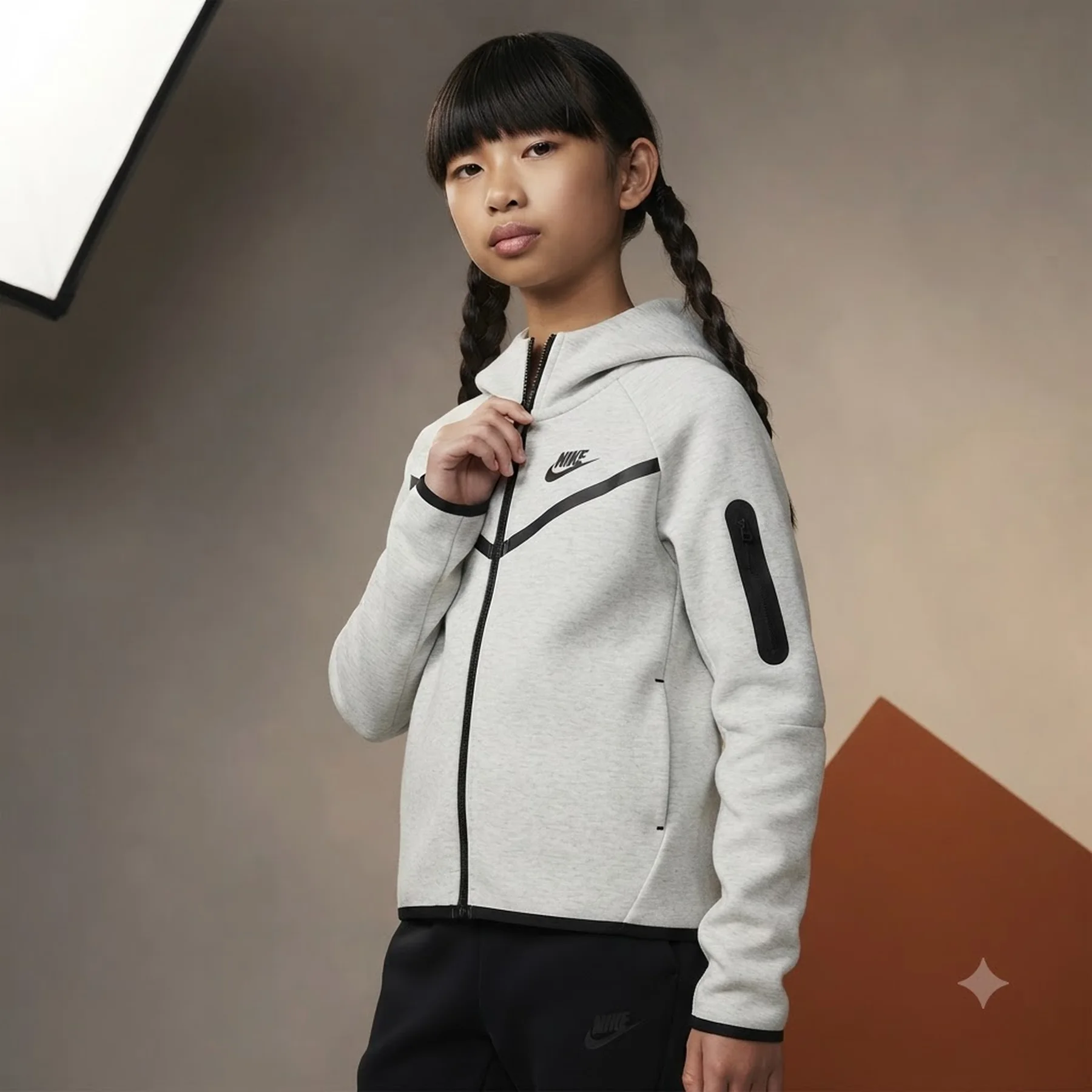 Светр дитячий Nike Sportsweartech Fleece Grey (HV8695-013)