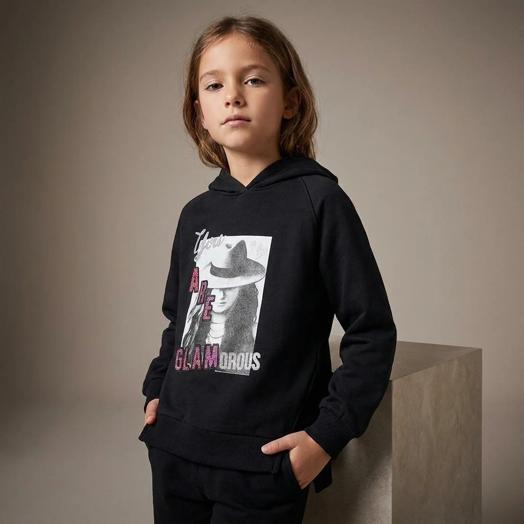 Светр дитячий Piazza Italia Hoodie (50741-BLACK)