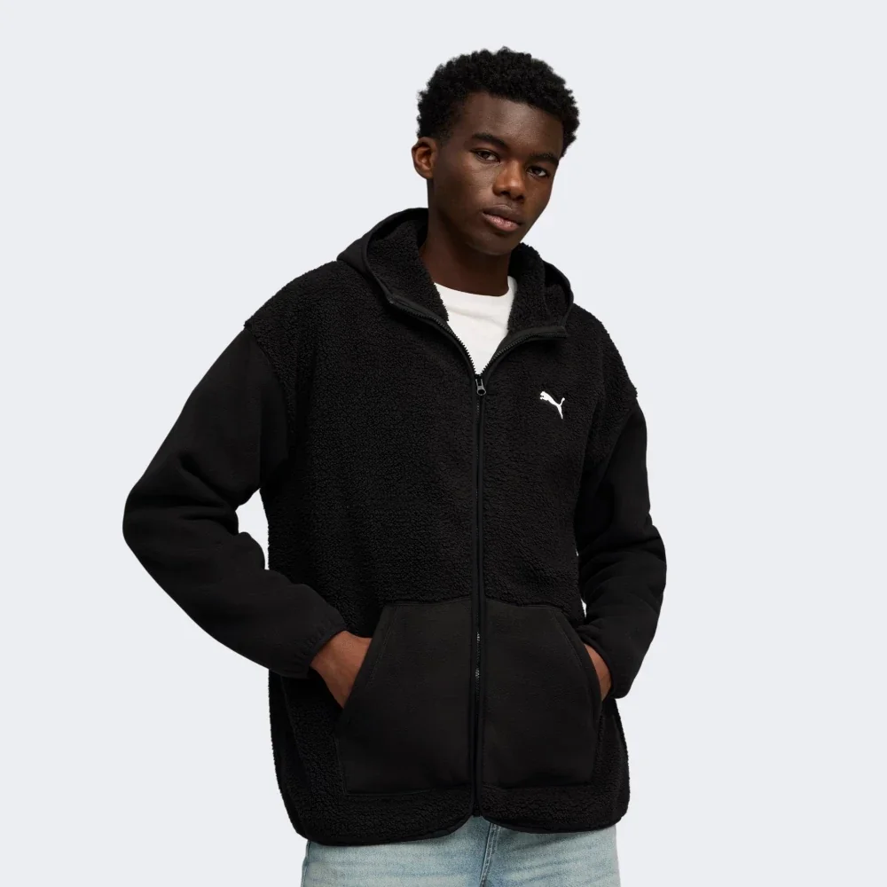 Светр ESS ELEVATED Full-zip Hoodie 68826001 Puma M Чорний