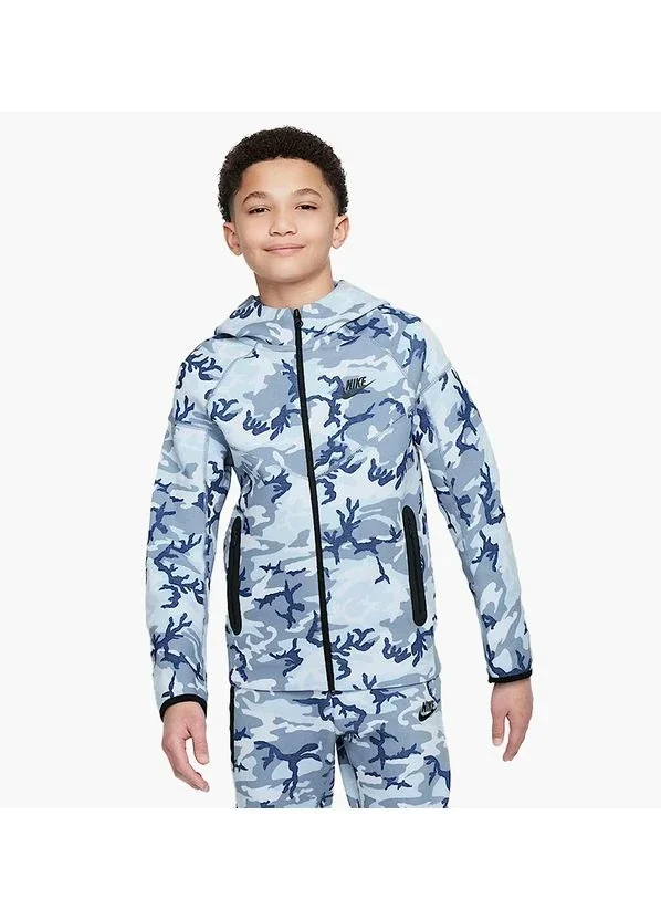 Светр підлітковий Nike Tech Fleece Camo Full-Zip Hoodie (FN9118-493)